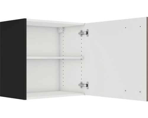 Dulap suspendat deschis cu raft și ușă