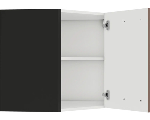 Dulap suspendat deschis cu două rafturi