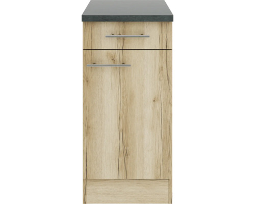 Corp inferior de bucătărie cu sertar și ușă cu design de lemn