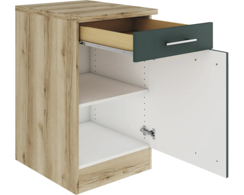 Dulap inferior de bucătărie cu sertar și rafturi