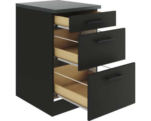 Dulap cu trei sertare deschise