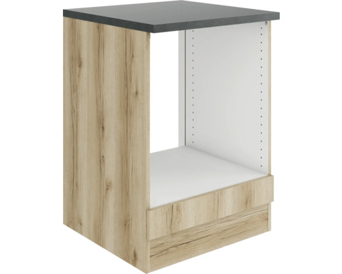 Corp pentru cuptor încorporabil Optifit Livorno290, 60 cm, stejar sălbatic Dulap inferior de bucătărie cu blat