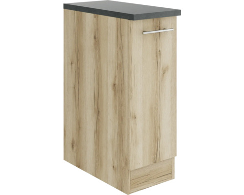 Corp inferior bucătărie tip jolly Optifit Livorno290, 30 cm, stejar sălbatic Corp inferior de bucătărie cu blat și mâner