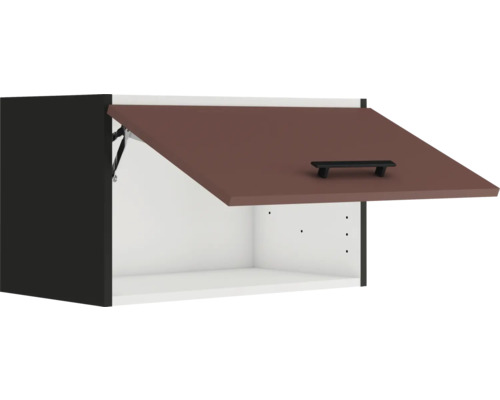 Dulap suspendat cu clapetă și mâner