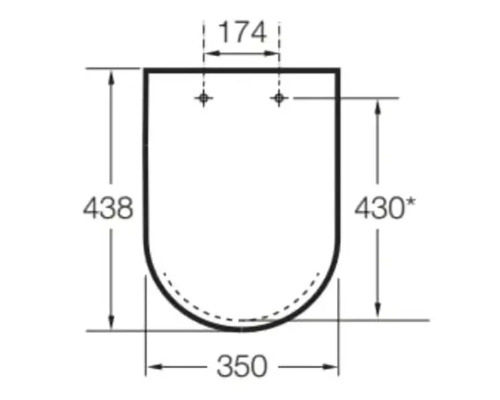 Desen tehnic al unui scaun de duș cu dimensiuni