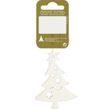 Decorațiune de brad din lemn cu stele