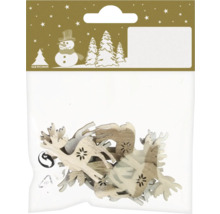 Pachet de pandantive ren din lemn pentru decorare