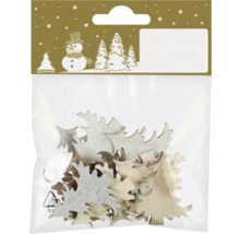 Pachet cu elemente decorative în formă de pom de Crăciun