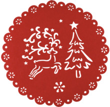 Decoratiune de Craciun cu motiv ren si brad