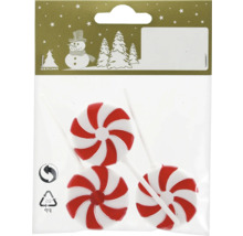 Pachet cu trei bastoane de zahăr pentru decorațiuni de Crăciun
