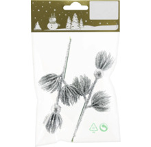 Ramură decorativă cu aplicații cu sclipici în ambalaj