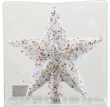 Vârf de brad stea cu decorațiuni