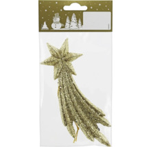 Ornament de brad de Crăciun sclipitor, stea ca vârf de brad în ambalaj