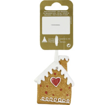 Ornament casă de turtă dulce cu inimă pentru decorațiuni de Crăciun