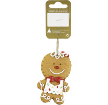 Om de turtă dulce ca ornament de Crăciun cu agățătoare