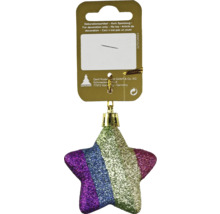 Stea sclipitoare ca ornament de brad de Crăciun