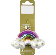 Decorațiune de brad în formă de curcubeu cu nori