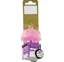 Pandantiv decorativ mașină de vată de zahăr cu etichetă