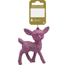 Căprioară sclipitoare ca ornament pentru pomul de Crăciun