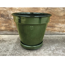 Ghiveci ceramic cu farfurie