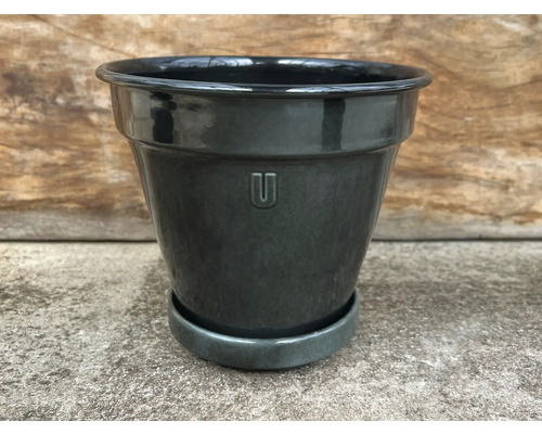 Ghiveci ceramic cu farfurie