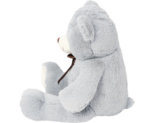Ursuleț de pluș gri cu fundă