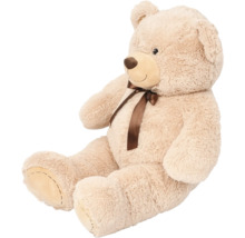 Ursuleț de pluș așezat cu fundă