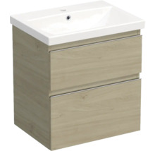 Dulap de bază pentru lavoar cu două sertare și lavoar ceramic