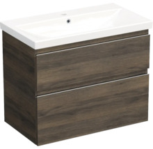 Dulap de bază pentru lavoar cu două sertare și lavoar ceramic