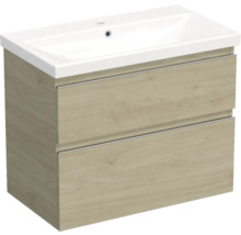 Dulap inferior de lavabo cu două sertare și lavabo
