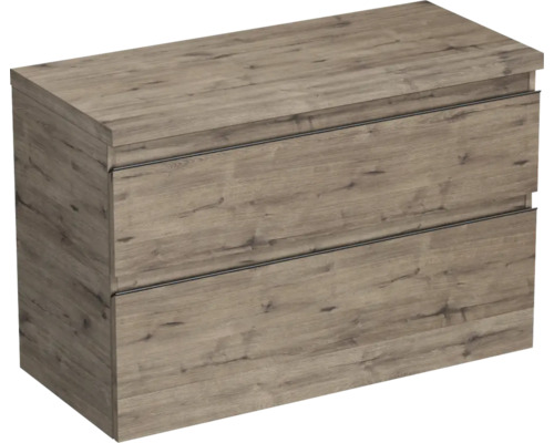 Dulap bază lavoar Jungborn TRENTA, PAL, mâner negru, 100 cm, stejar Wellington Dulap bază lavoar Jungborn TRENTA, PAL, mâner negru, 100 cm, stejar Wellington