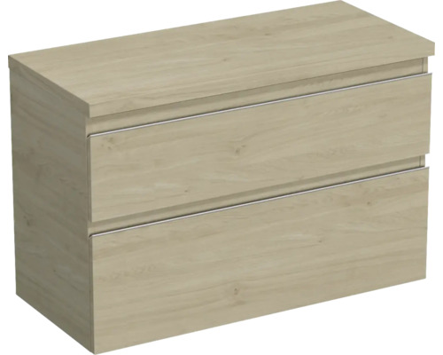 Dulap bază lavoar Jungborn TRENTA, PAL, mâner argintiu, 100 cm, stejar Kendal Dulap bază lavoar Jungborn TRENTA, PAL, mâner argintiu, 100 cm, stejar Kendal