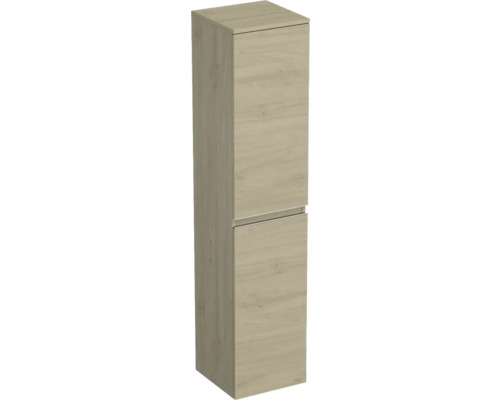 Dulap baie înalt suspendat 35x161,8 cm PAL stejar Kendal Jungborn TRENTA st. riflaj Dulap de baie îngust cu două uși
