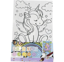Pictură pe numere set cu motiv unicorn