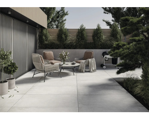 Terasa cu mobilier, grătar și plante pentru exterior