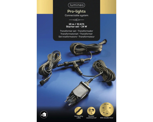 Set transformator pentru șir luminos, cablu de alimentare de 10 metri