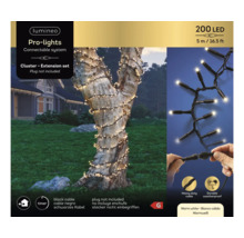 Ghirlandă luminoasă cu 200 LED-uri, lungime 5 metri, pentru decorarea unui copac în grădina unei case