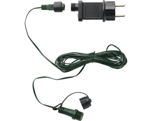 Racord de alimentare pentru corpuri de iluminat de exterior cu stecher și cablu