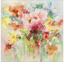 Tablou sticlă Abstract Flowers II 30x30 cm