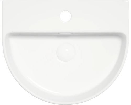 Vedere de sus: chiuvetă ceramică.