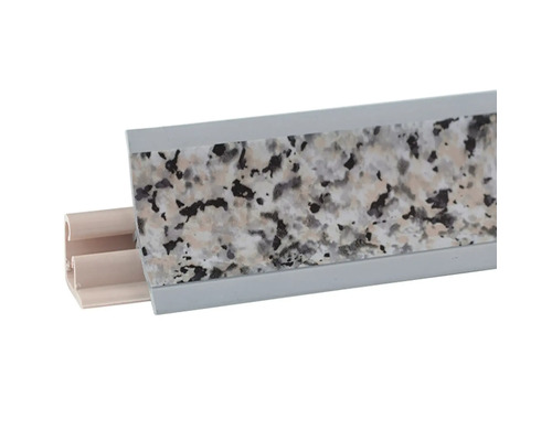Plintă antistrop PVC pentru blat bucătărie 3000x23x23 granit Plintă din plastic cu decor