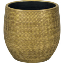 Jardinière decorativă metalică cu model punctat