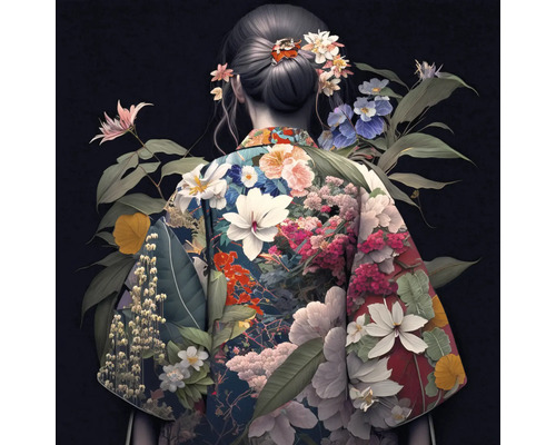 Tablou canvas Geisha V 40x40 cm
