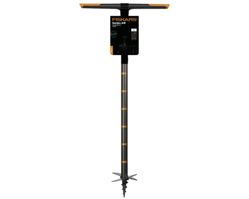 Burghiu de pământ Fiskars pentru crearea ușoară a găurilor în pământ