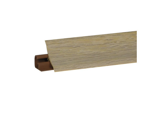 Plintă antistrop PVC pentru blat bucătărie 3000x23x23 white ned oak Profil pentru acoperiri de podea