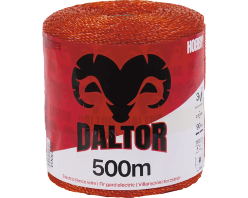 Fir gard electric NEXON HOBBY 500 m 3 lițe 90 kg Sârmă electrică pentru gard, rolă de 500 de metri