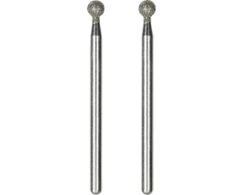 Biaxuri sferice Proxxon Ø4,4mm diamantate, pachet 2 bucăți Două freze sferice pentru scule electrice