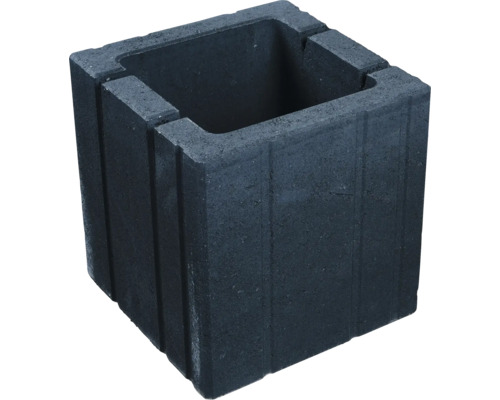 Jardinieră beton Elpreco Cubo antracit 30x30x30 cm