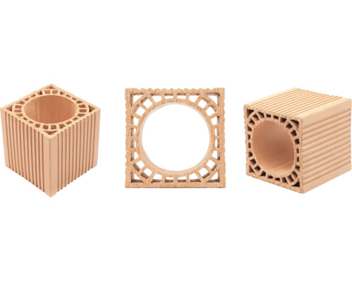 Trei fitinguri ceramice pentru coșuri de fum