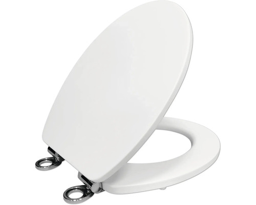 Capac de toaletă din plastic cu balamale din oțel inoxidabil